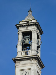 Fototapeta na wymiar Church bell tower, detail
