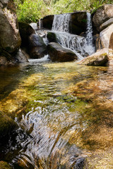 Banks of the Vizela river in the Pontido village before reaching the Queimadela dam in Fafe