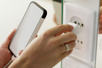 charging battery of mobile phone.