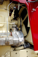 Engine of a historic car
