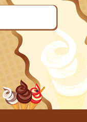 Ice cream flyer template