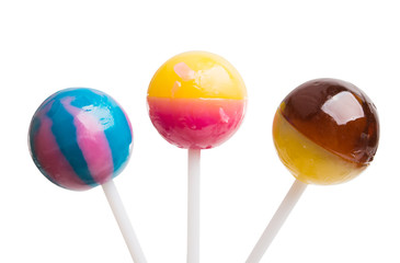 candy lollipops isolated