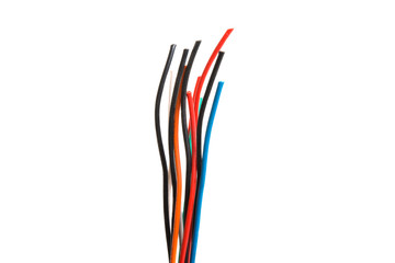 colored wire isolated
