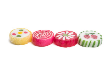 candy lollipops isolated