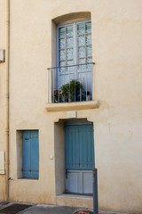 Fototapeta na wymiar Plants on the French balcony.