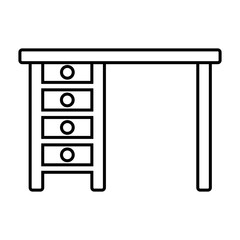 Table icon, vector