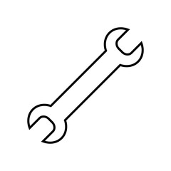 Wrench icon, vector