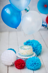 The decor of the birthday