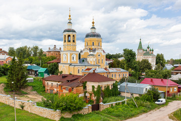 Fototapeta na wymiar Church Of Elijah The Prophet, medieval orthodox church in Serpukhov, Moscow region, Russia.