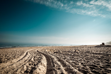 sandy beach by the baltic sea