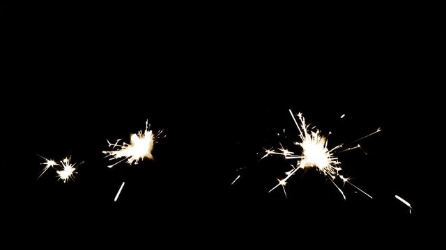 1920x080 25 Fps. Very Nice engal Sparkles Fireworks on Fire Background Video.