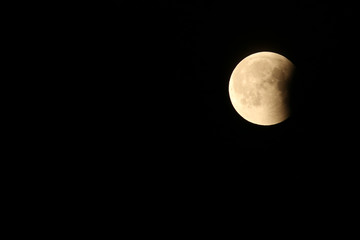 Lunar eclipse and blood moon