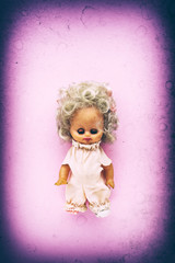 Spooky vintage generic doll portrait