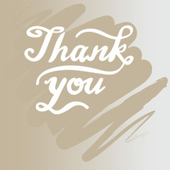 Thank you hand lettering 