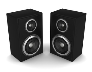 speaker concept 3d illustration