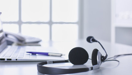 Communication support, call center and customer service help desk.