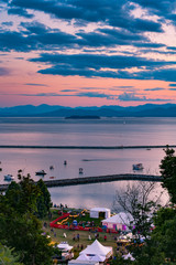 Sunset over Lake Champlain, Vermont