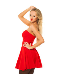 Very sexy and sensual blonde woman