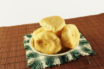 indian gujarati food Dahitra Puri khaja puri or fried biscuits sweet