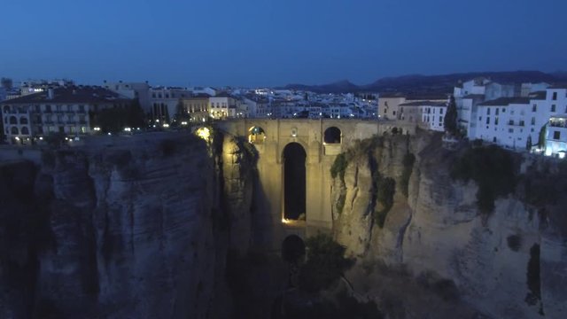 Ronda desde el aire. Pueblo con encanto de Malaga en Andalucia, Espa&ntilde;a