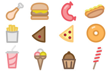 Set of Simple Fattening Food Items