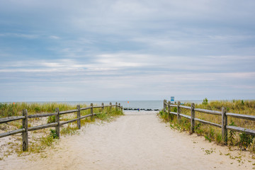 Path to the beach in Ocean City, New Jersey.