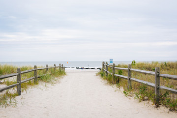 Path to the beach in Ocean City, New Jersey.