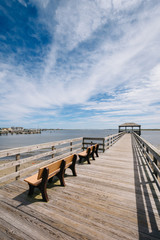 Obraz premium Pier in Somers Point, New Jersey.