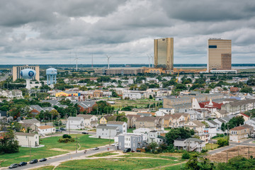 View from the Absecon Lighthouse in Atlantic City, New Jersey.