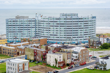 View from the Absecon Lighthouse in Atlantic City, New Jersey.