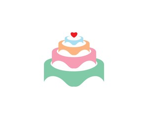 Cake logo vector ilustration
