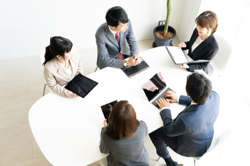 Fototapeta premium asian business group meeting