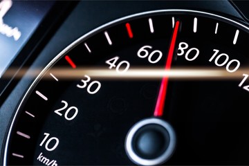 Fototapeta premium Modern car speedometer