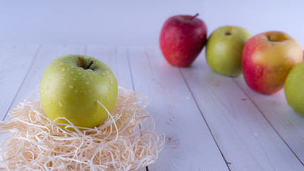 Apple harvest, Oktoberfest. Apple spas, apples in the nest