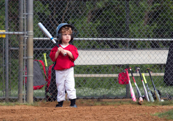 Young Child Playing Baseball © J. Novack