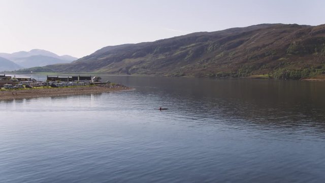 Hapag-Lloyd Cruise Ship Hanseatic arriving into Loch Broom Ullapool on 29/05/2018, Ross-Shire, Scotland.