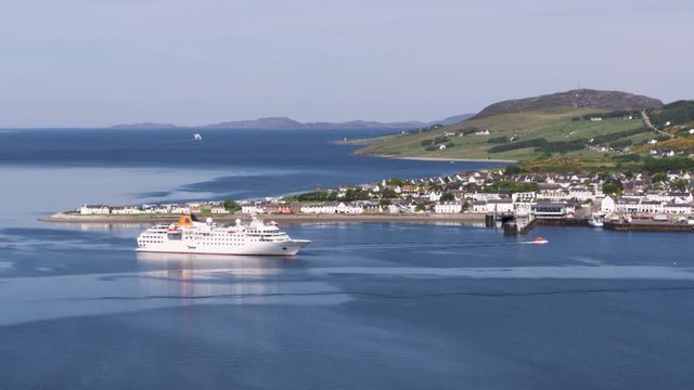 Hapag-Lloyd Cruise Ship Hanseatic arriving into Loch Broom Ullapool on 29/05/2018, Ross-Shire, Scotland.