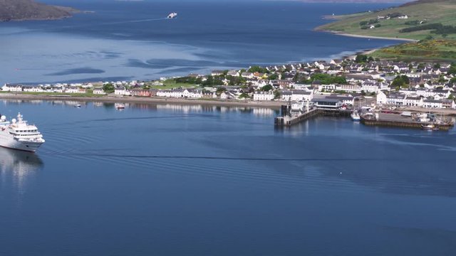 Hapag-Lloyd Cruise Ship Hanseatic arriving into Loch Broom Ullapool on 29/05/2018, Ross-Shire, Scotland.