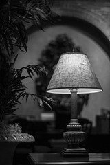 Hotel Lamp Black And White