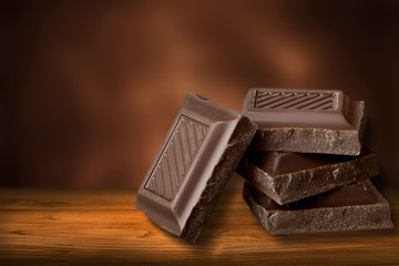 Delicious chocolates on desk