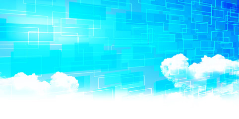 Obraz premium 空 雲 風景 背景