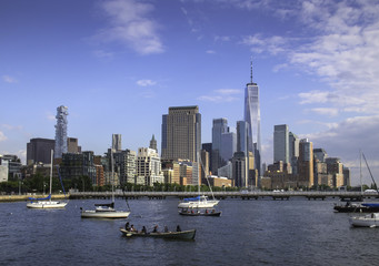 Fototapeta na wymiar New York City Manhattan downtown skyline