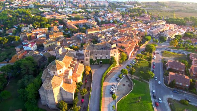 Altafulla desde el aire. Pueblo de Tarrragona en Catalu&ntilde;a,Espa&ntilde;a