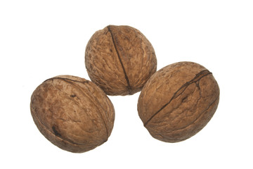 walnut isolated on white background