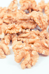 Natural healthy walnuts as source iron, omega 3 acids, vitamins and minerals