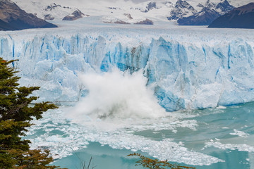 Calving glacier