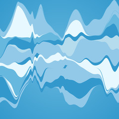 Big data visualization. Streamgraph. Futuristic infographic. Inf