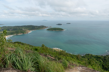 Landscae Black Rock Cliff Pha hin dum Phuket Thailand