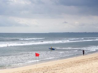 Kuta Beach and the cloud, Bali Island. Travel in Indonesia, 12th October 2012