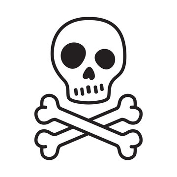 pirate skull vector crossbones icon logo Halloween kitten cartoon illustration symbol